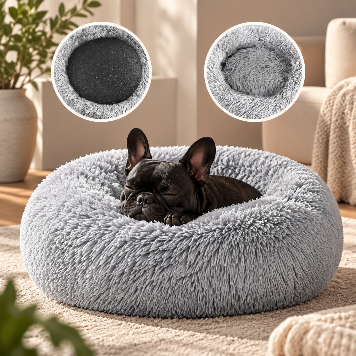Haromio Cozy Donut Pet Bed