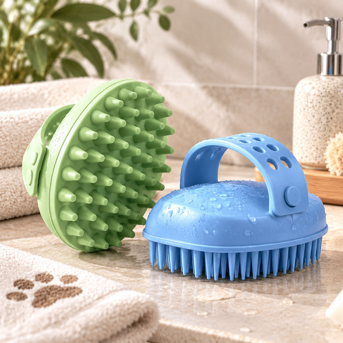Haromio Dog Bath Brush Set