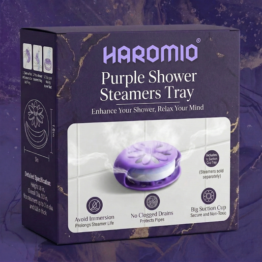 Haromio® Purple Shower Steamers Tray