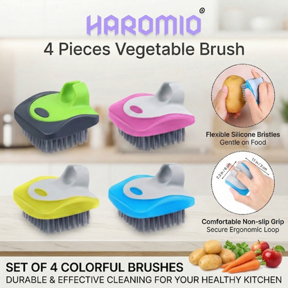 Haromio® 4 Pieces Vegetable Brush