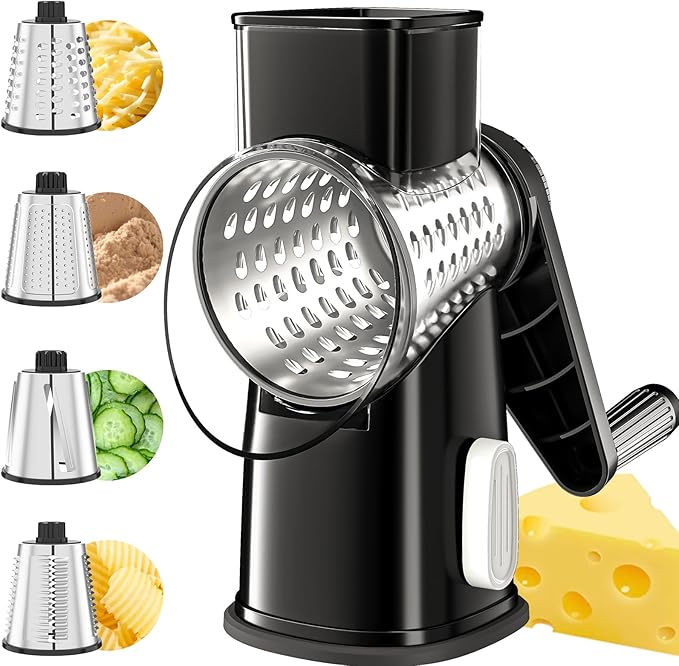 Haromio® 4 Interchangeable Blades Cheese Shredder